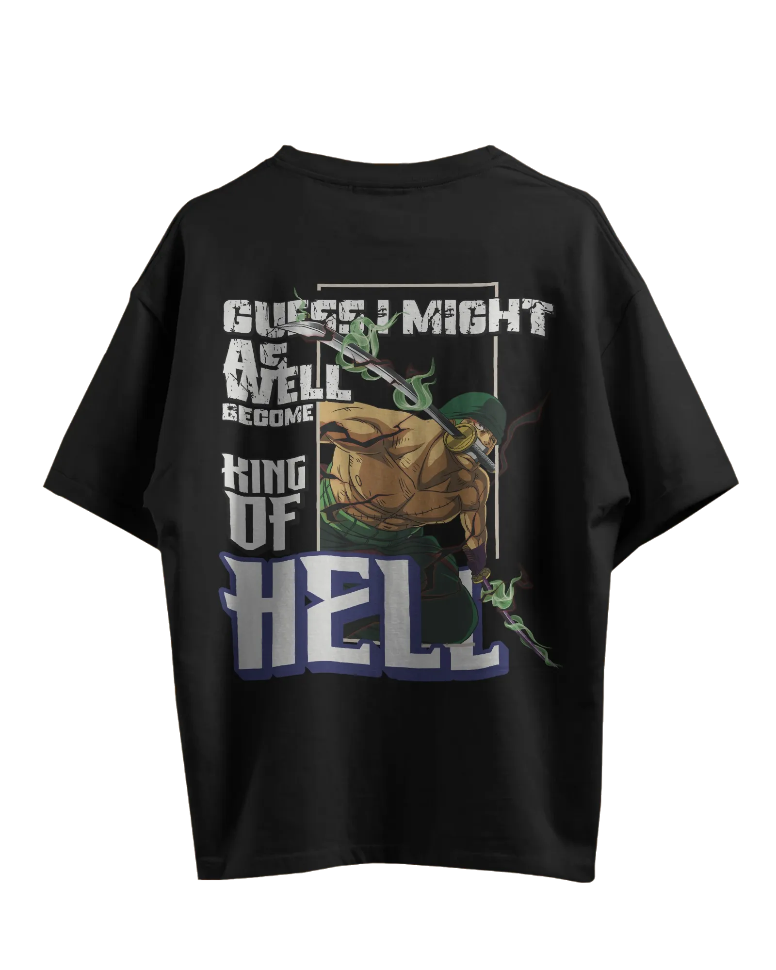 Zoro King of Hell - One Piece Oversized Standard T-Shirt