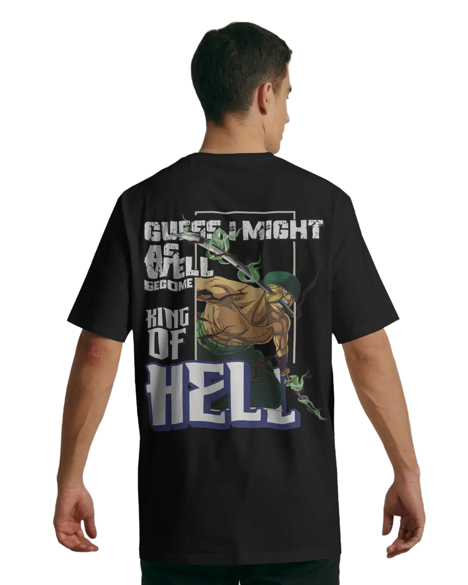 Zoro King of Hell - One Piece Oversized Standard T-Shirt