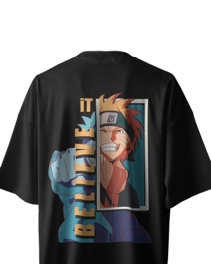 Believe It - Naruto Terry Oversized Tee