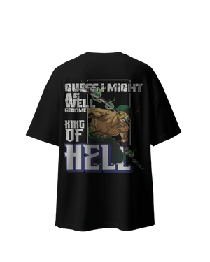 Zoro King of Hell - One Piece Oversized Classic T-Shirt
