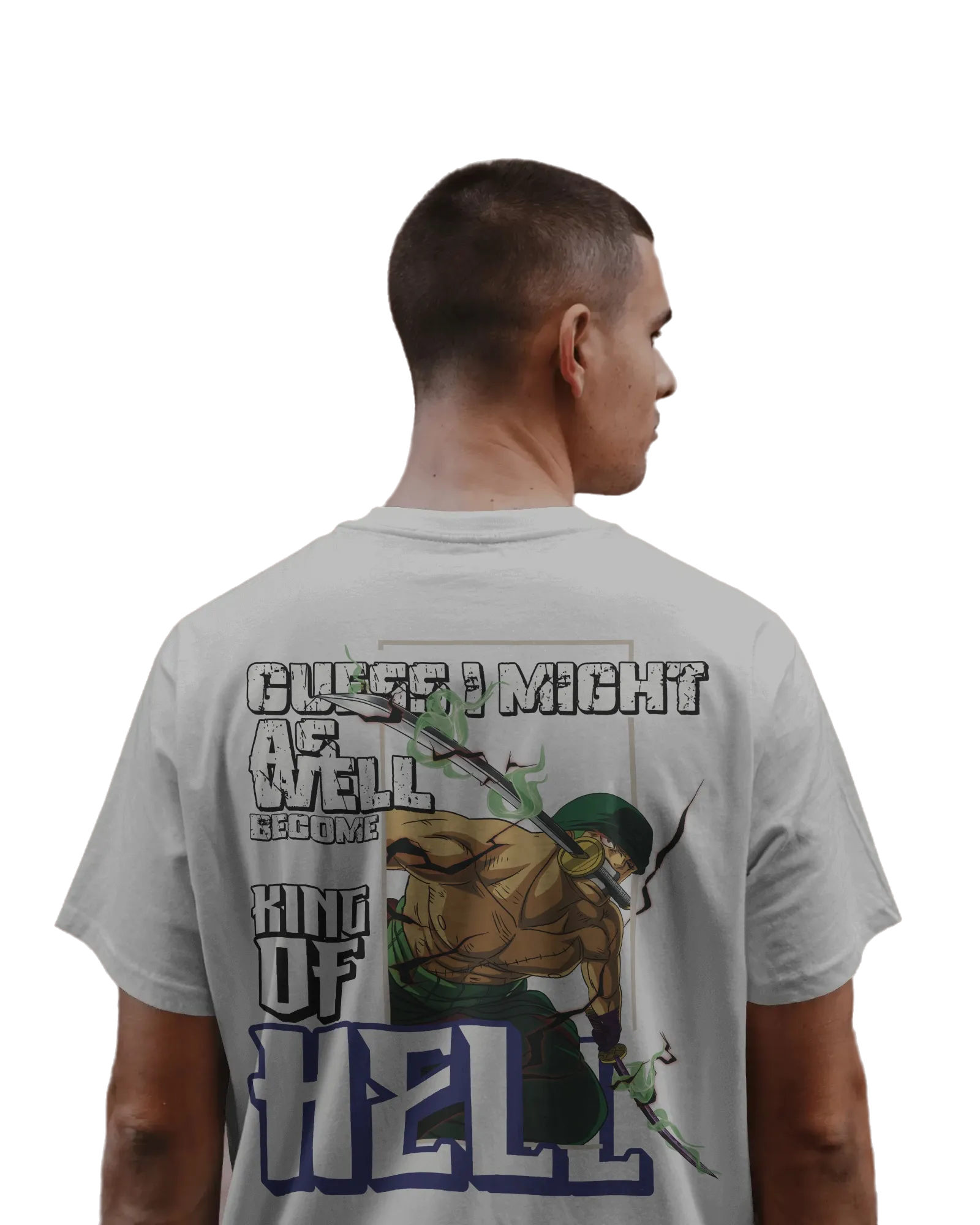 Zoro King of Hell - One Piece Oversized Classic T-Shirt