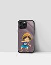Playful Baby Luffy - One Piece Pro Max iPhone Glass Case