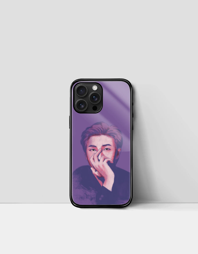 BTS♡ ＲＭ ♡ケース RM Kim Namjoon - BTS Pro Max iPhone Glass Case – Loushee