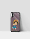 Playful Baby Luffy - One Piece IPhone Plus Glass Case