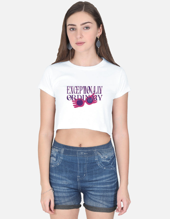 "Exceptionally Ordinary" - Harry Potter Crop Top