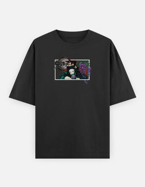Kamado Duo - Demon Slayer Oversized Classic T-Shirt
