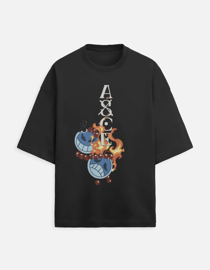 Portgas D. Ace Legacy - One Piece Terry Oversized Tee