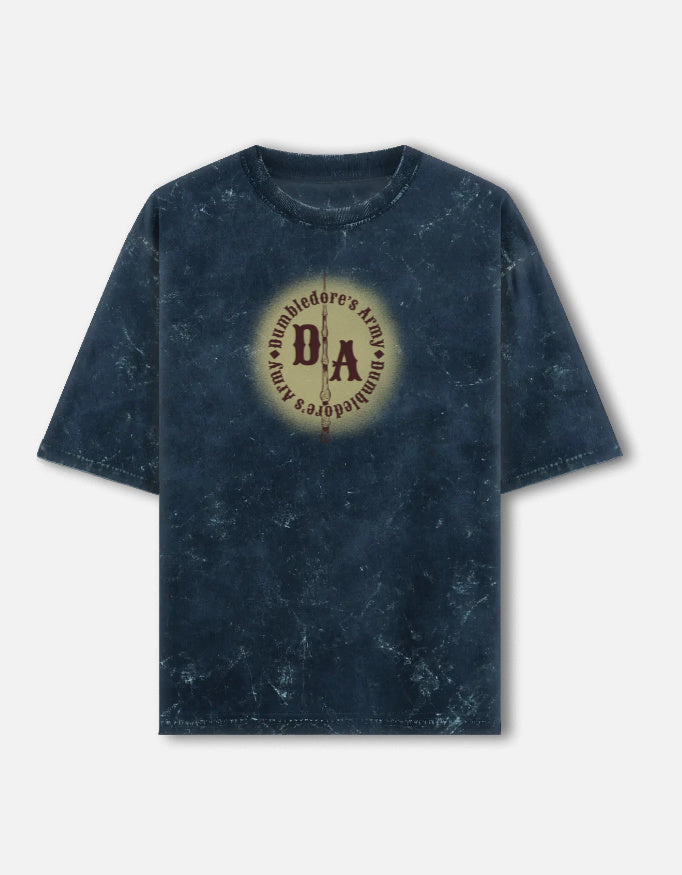 Dumbledore's Army - Classic Acid Washed Oversized Tee
