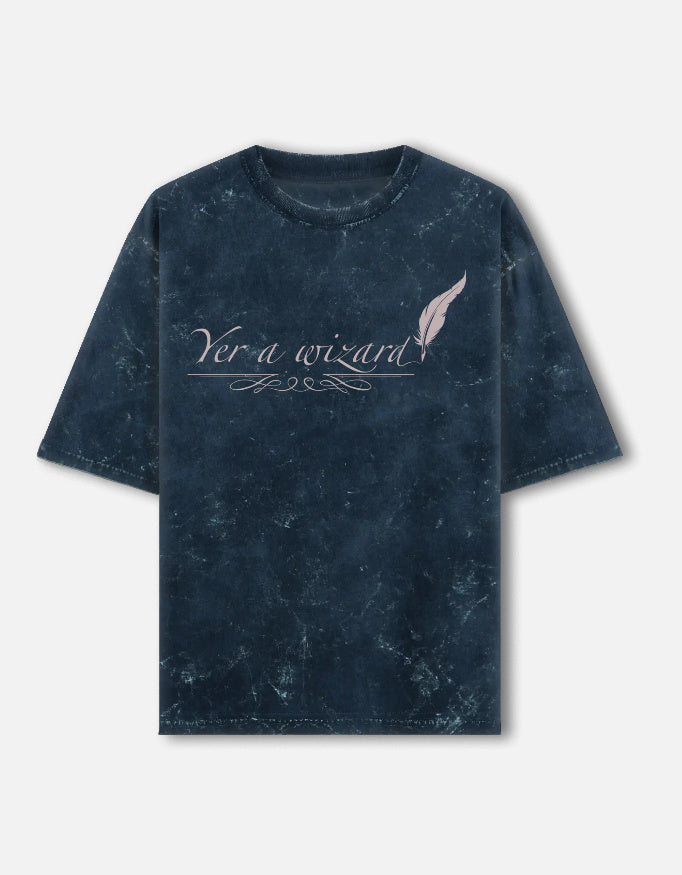 Yer a Wizard - Classic Acid Washed Oversized Tee