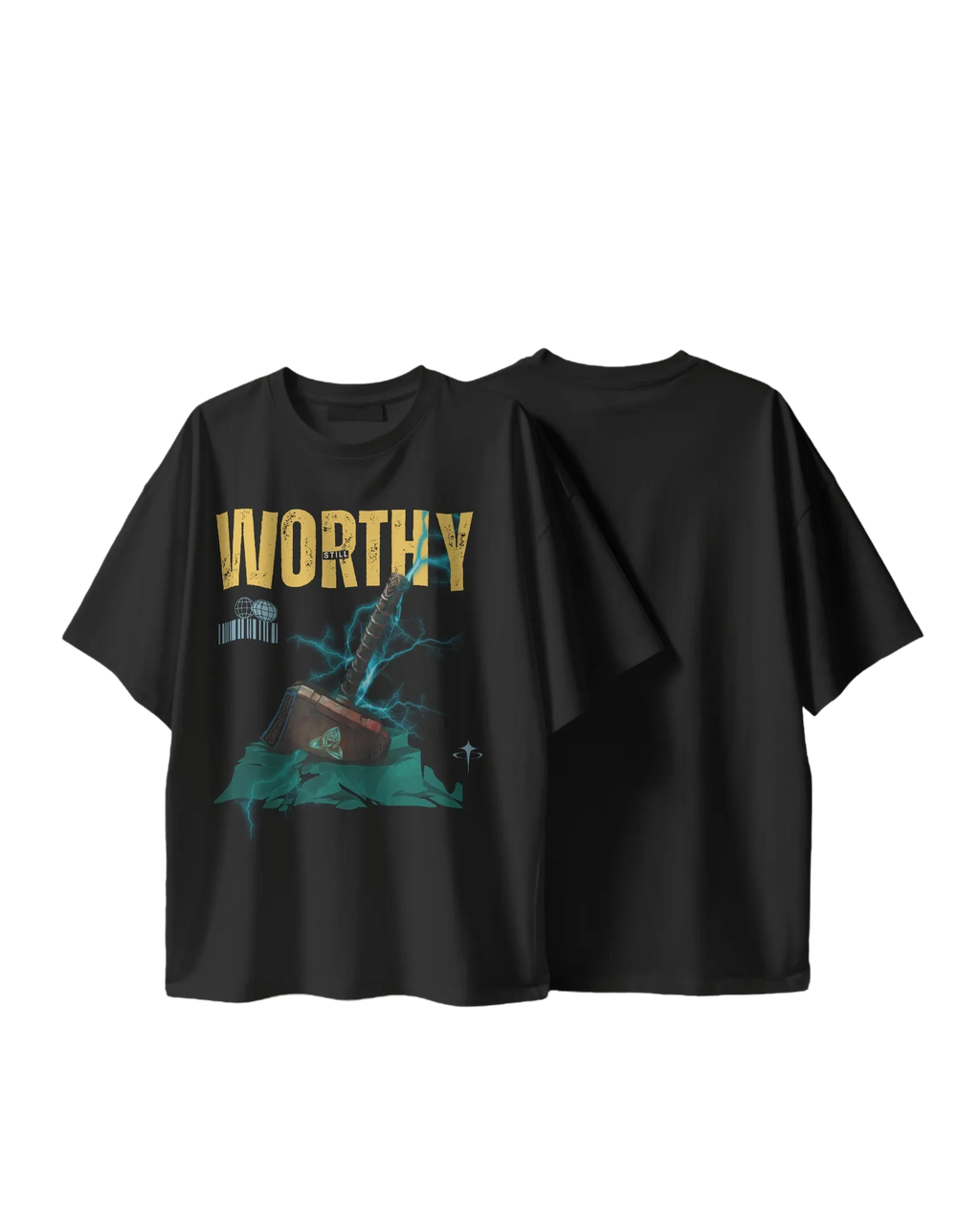 I'm Still Worthy ! - Marvel Terry Oversized Tee