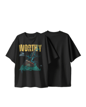 I'm Still Worthy ! - Marvel Terry Oversized Tee