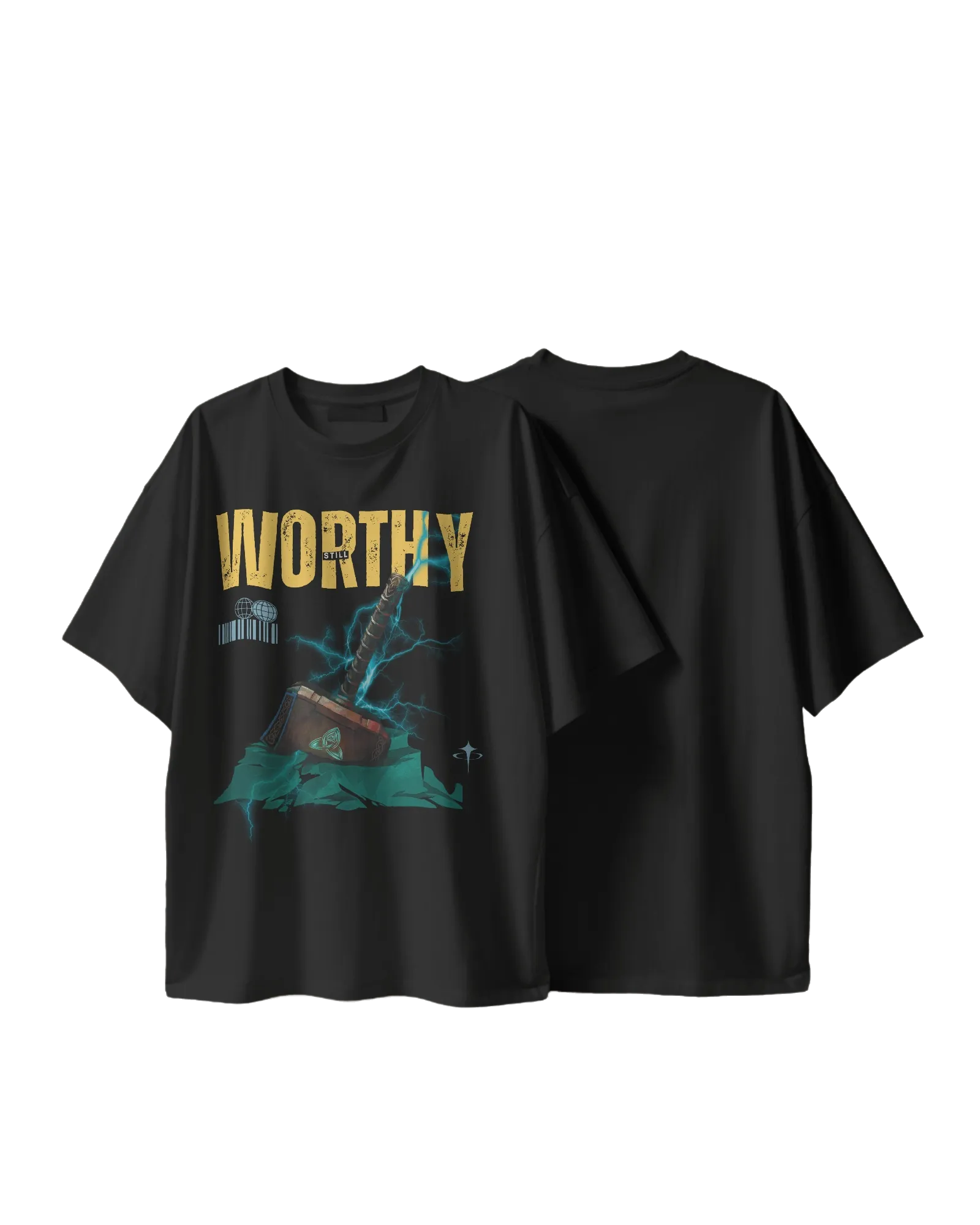 I'm Still Worthy ! - Marvel Terry Oversized Tee