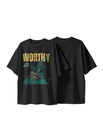 I'm Still Worthy ! - Marvel Terry Oversized Tee