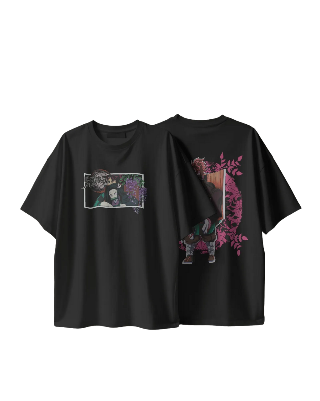 Kamado Duo - Demon Slayer Terry Oversized Tee