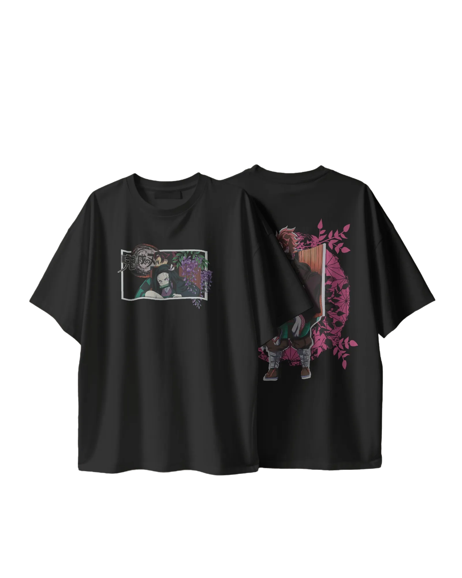 Kamado Duo - Demon Slayer Terry Oversized Tee