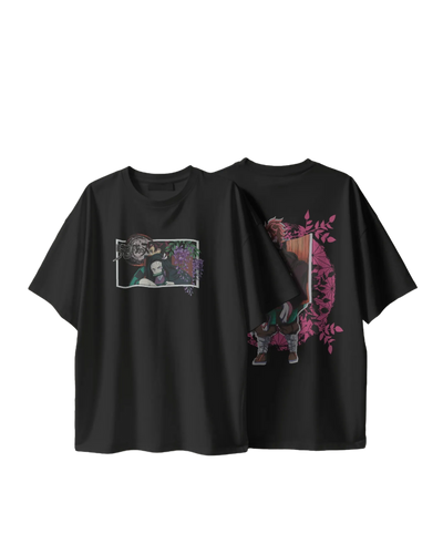 Kamado Duo - Demon Slayer Terry Oversized Tee