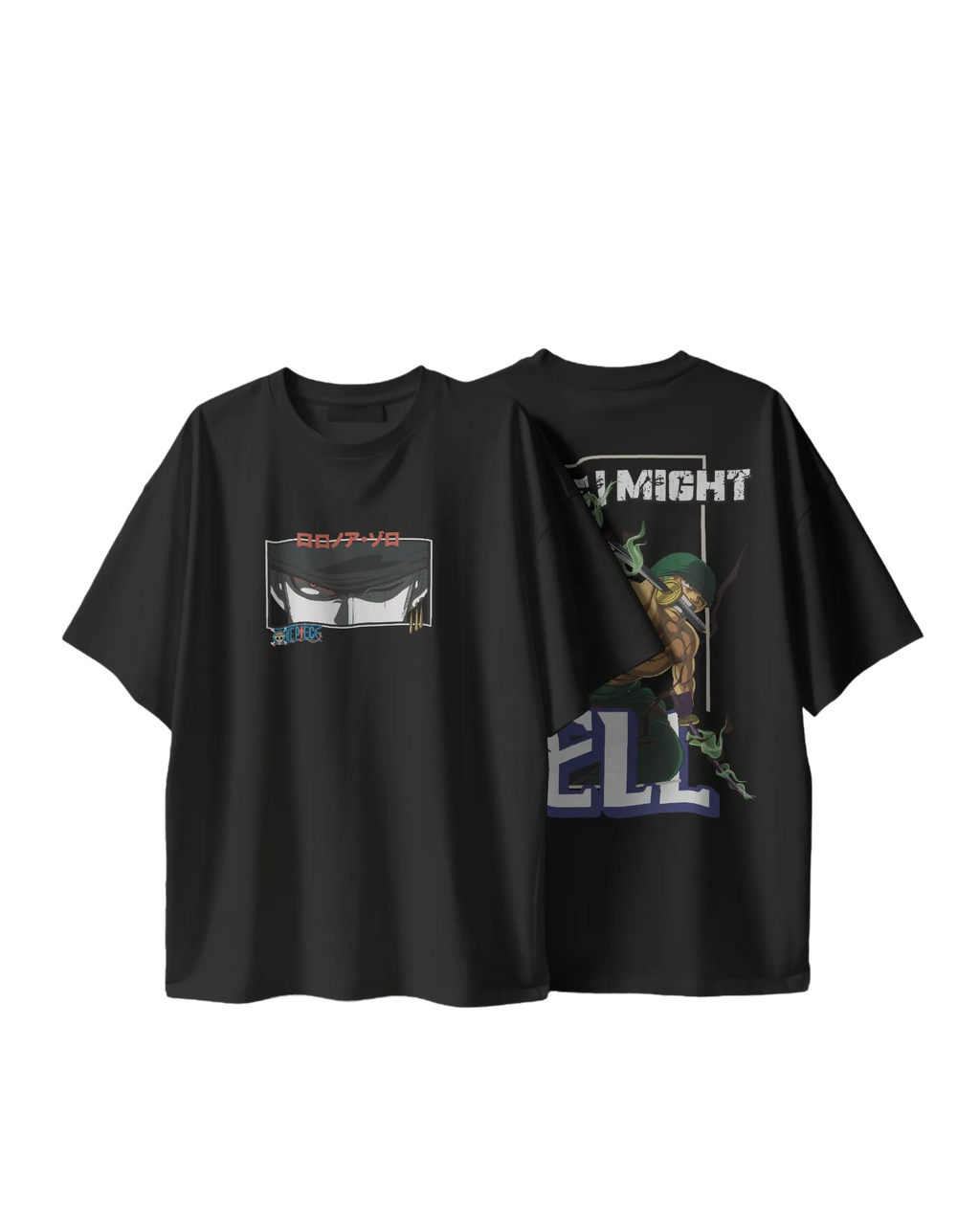 Zoro King of Hell - One Piece Terry Oversized Tee