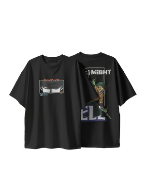 Zoro King of Hell - One Piece Terry Oversized Tee