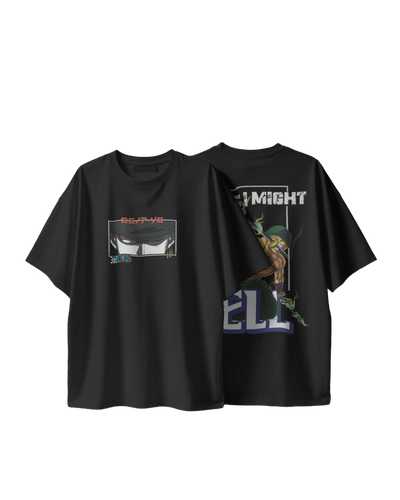 Zoro King of Hell - One Piece Terry Oversized Tee