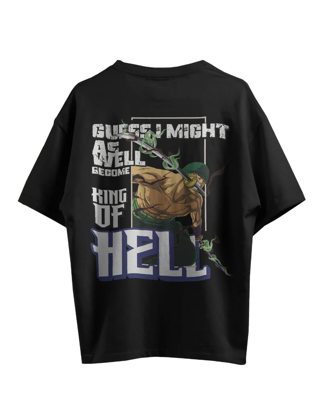 Zoro King of Hell - One Piece Oversized Standard T-Shirt