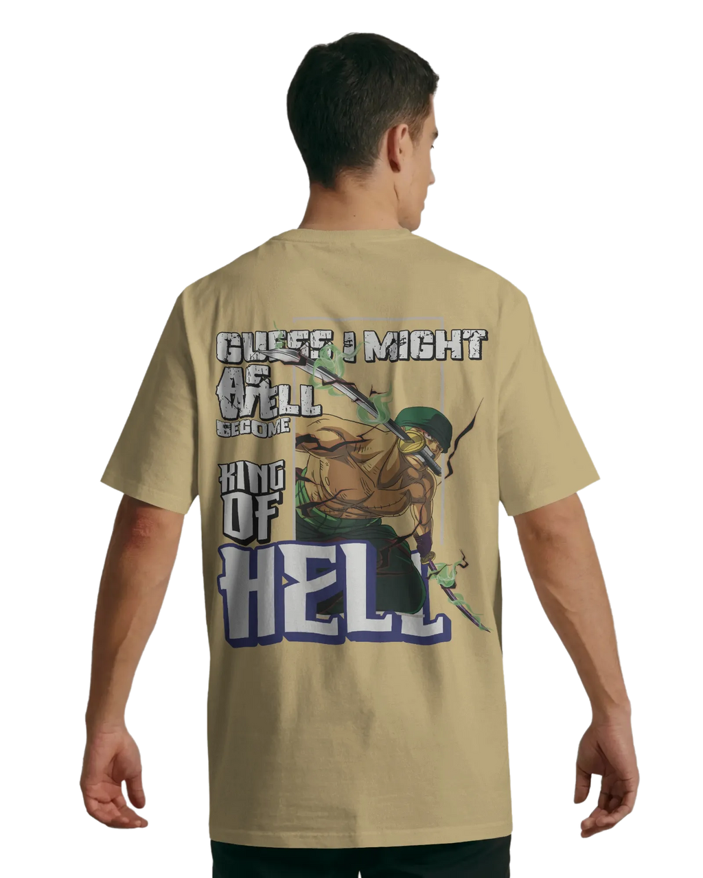 Zoro King of Hell - One Piece Oversized Standard T-Shirt