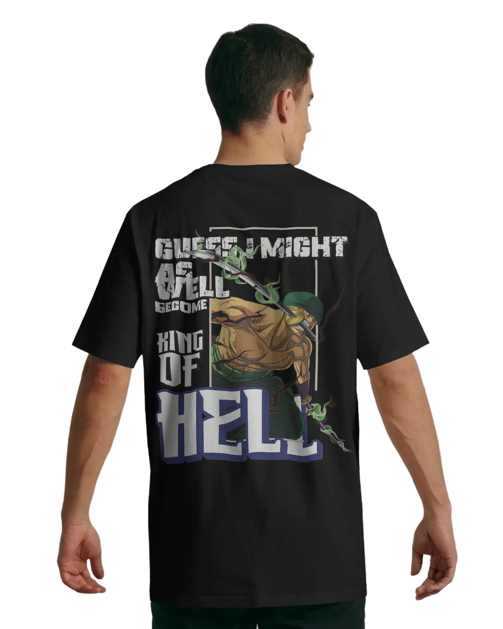Zoro King of Hell - One Piece Oversized Standard T-Shirt