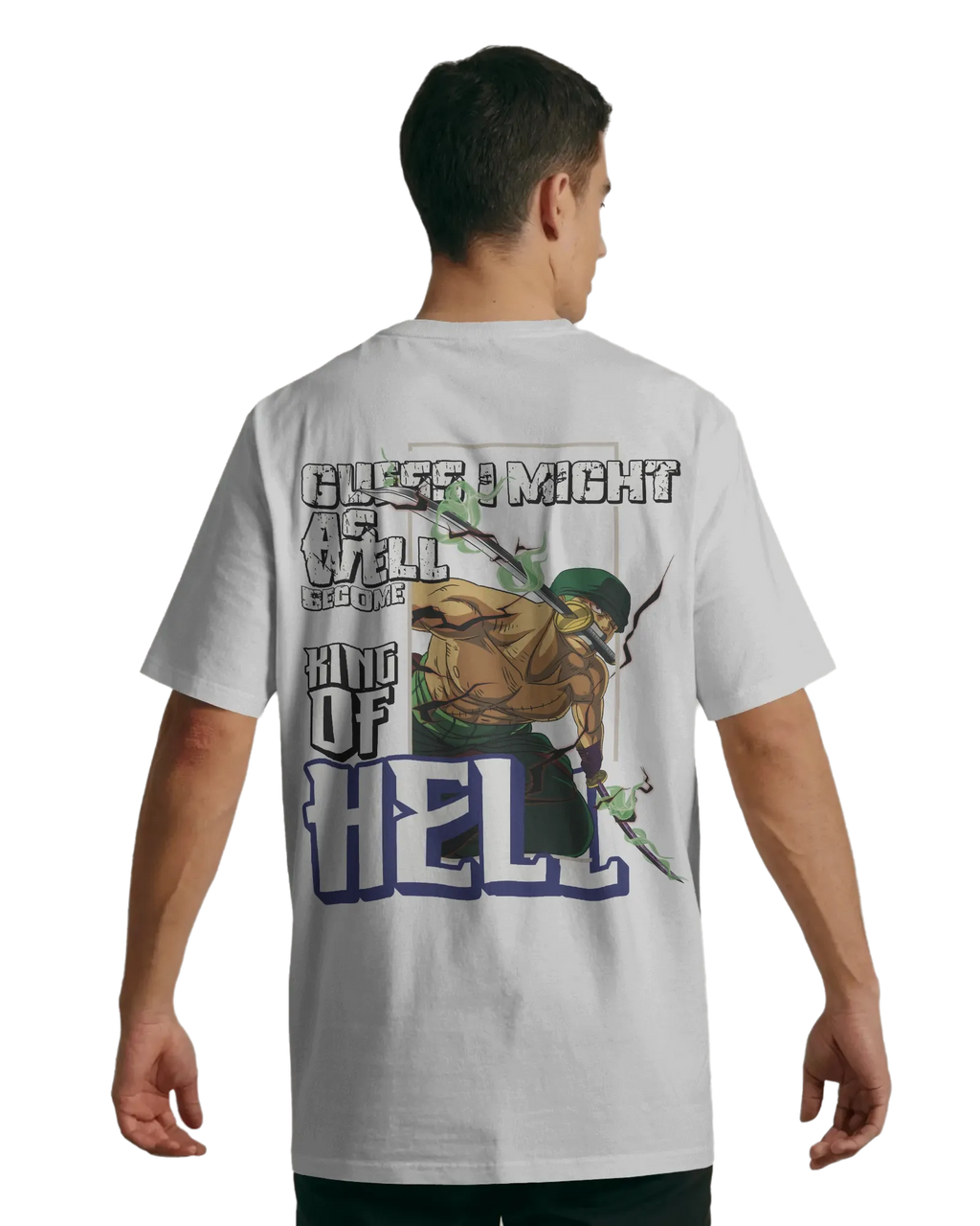 Zoro King of Hell - One Piece Oversized Standard T-Shirt