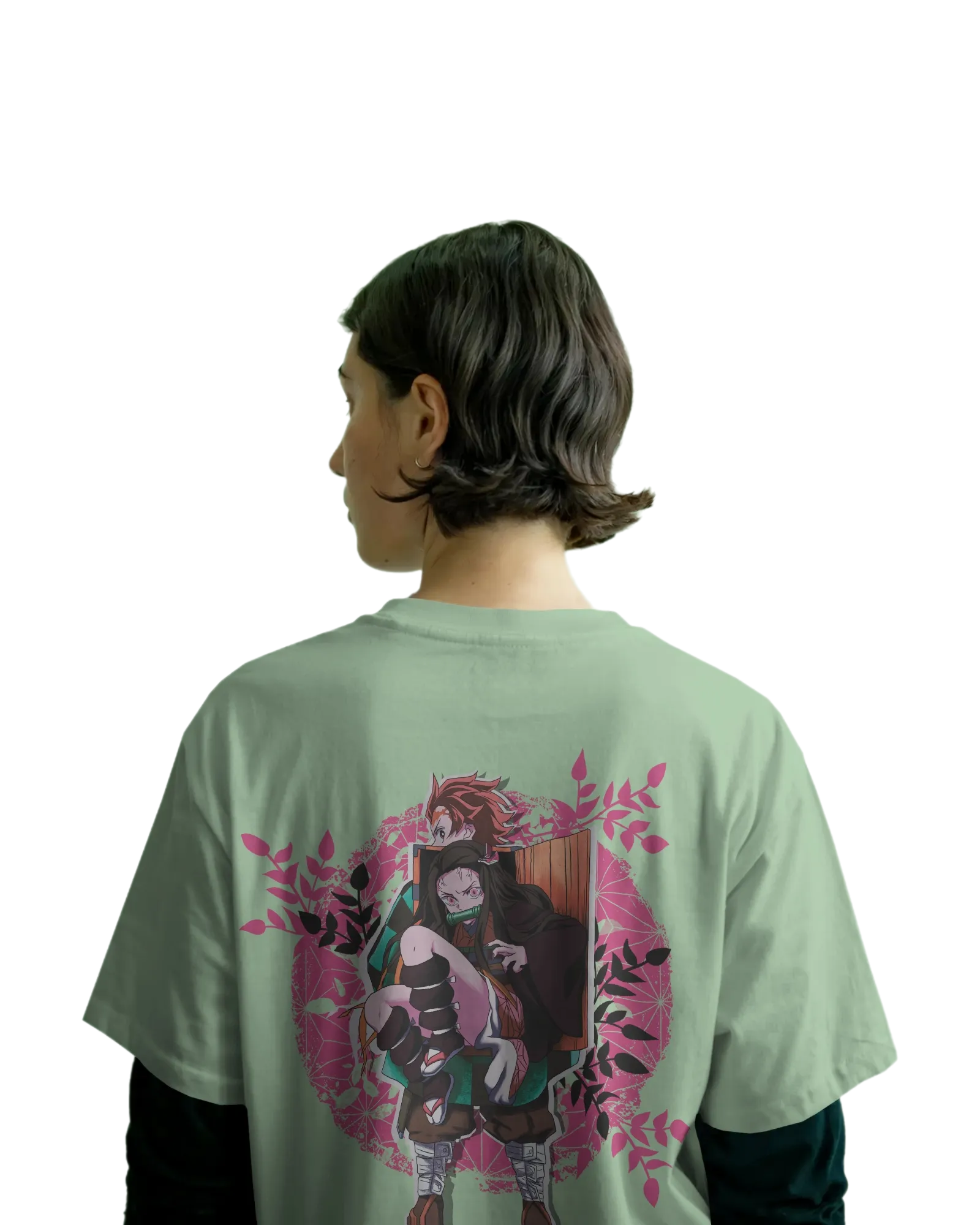 Kamado Duo - Demon Slayer Terry Oversized Tee