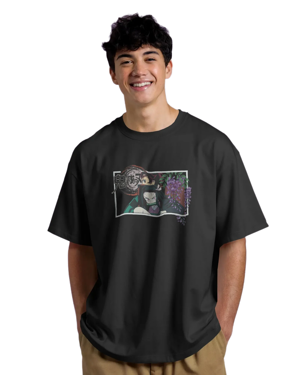 Kamado Duo - Demon Slayer Terry Oversized Tee