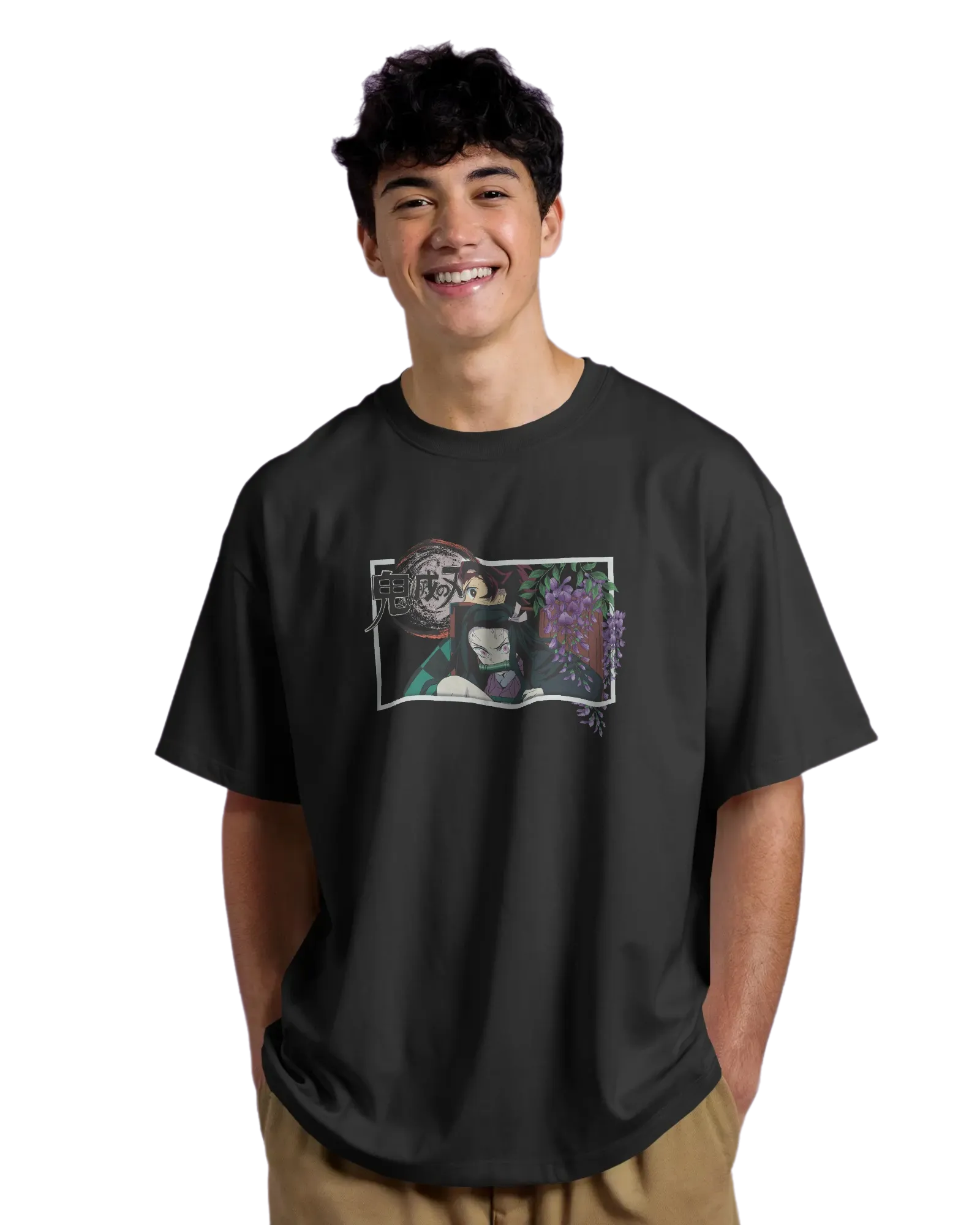 Kamado Duo - Demon Slayer Terry Oversized Tee