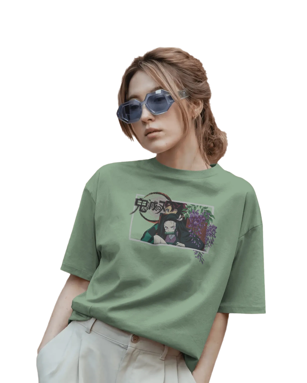 Kamado Duo - Demon Slayer Terry Oversized Tee