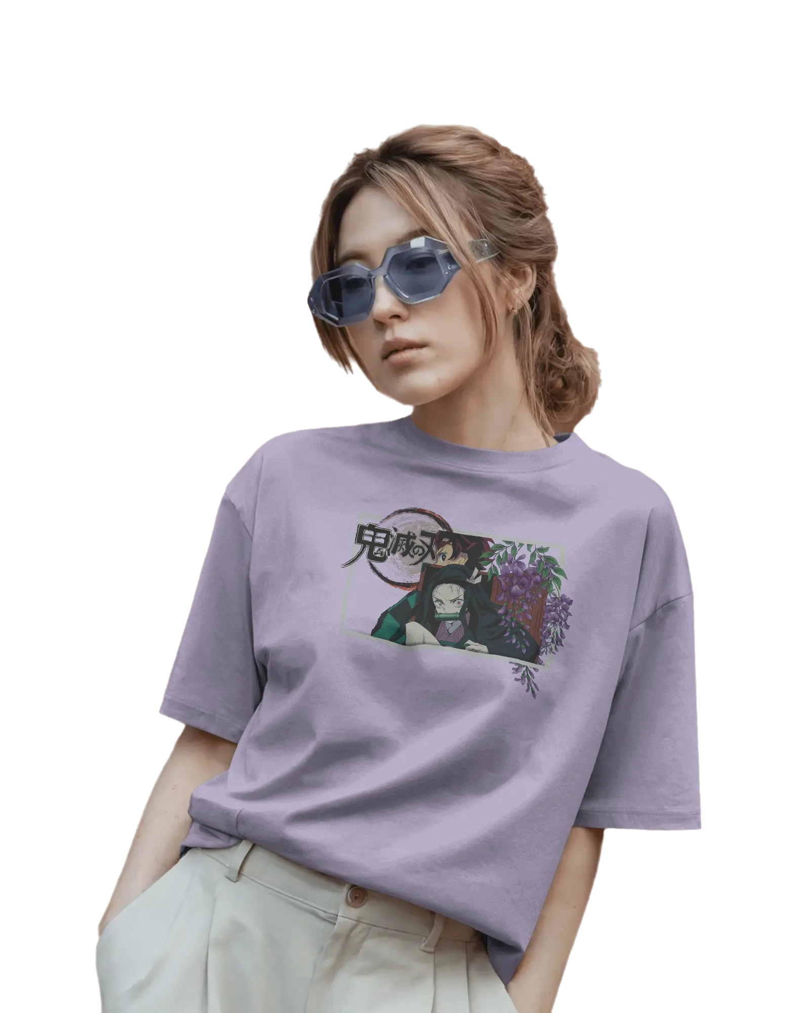 Kamado Duo - Demon Slayer Terry Oversized Tee