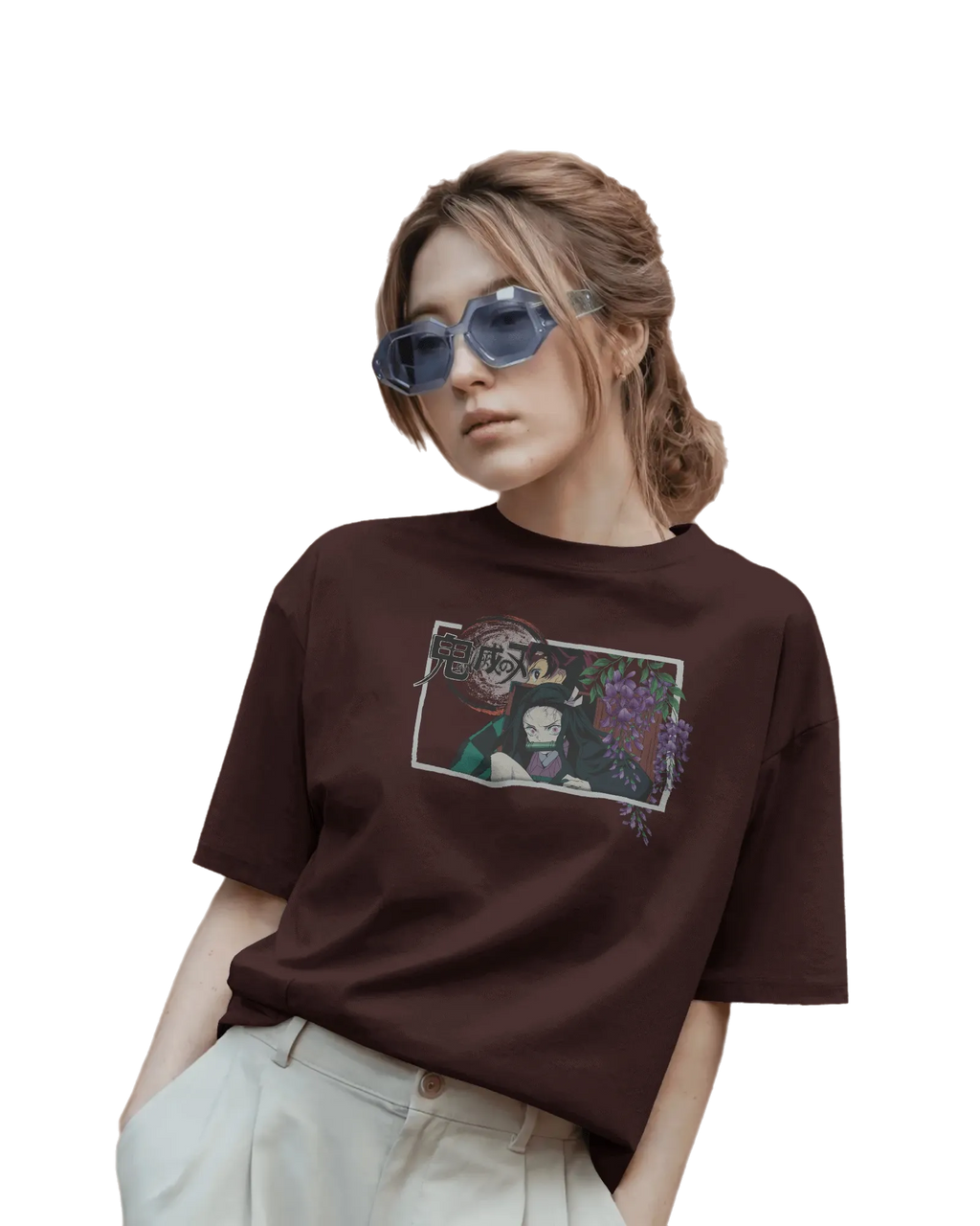 Kamado Duo - Demon Slayer Terry Oversized Tee