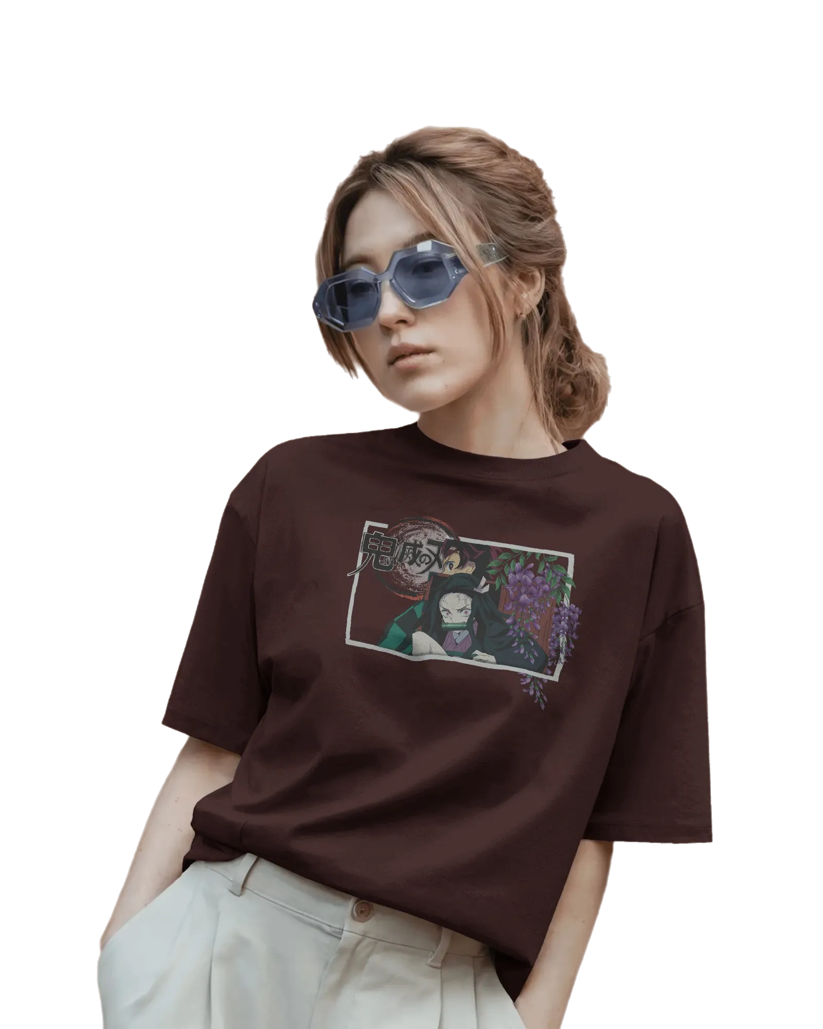 Kamado Duo - Demon Slayer Terry Oversized Tee