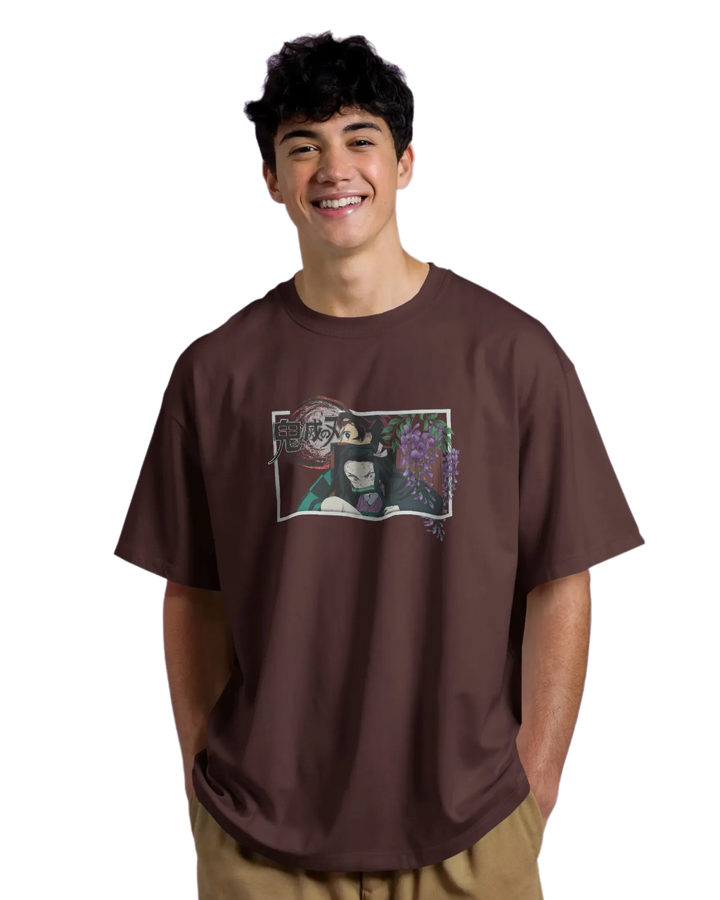 Kamado Duo - Demon Slayer Terry Oversized Tee