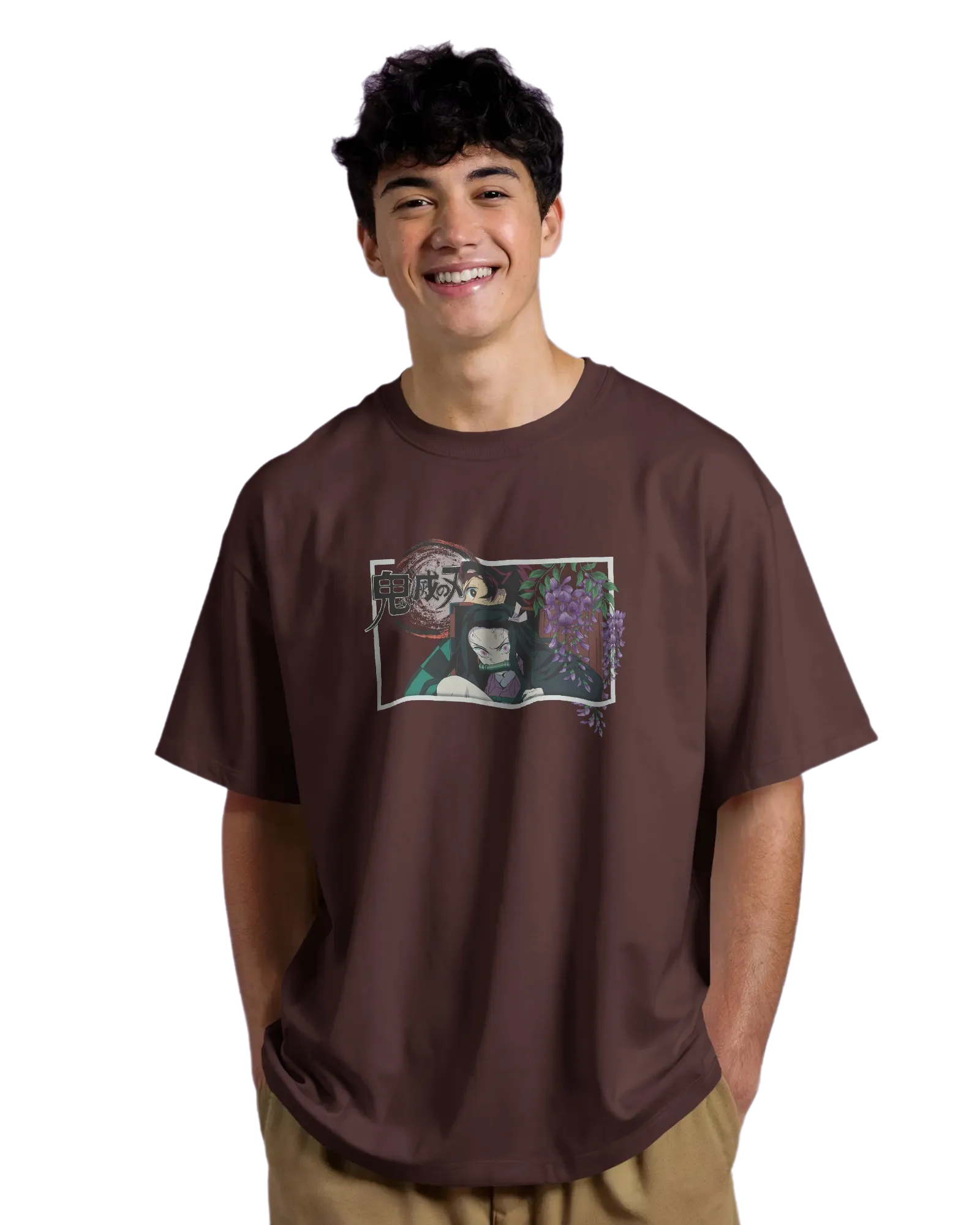 Kamado Duo - Demon Slayer Terry Oversized Tee