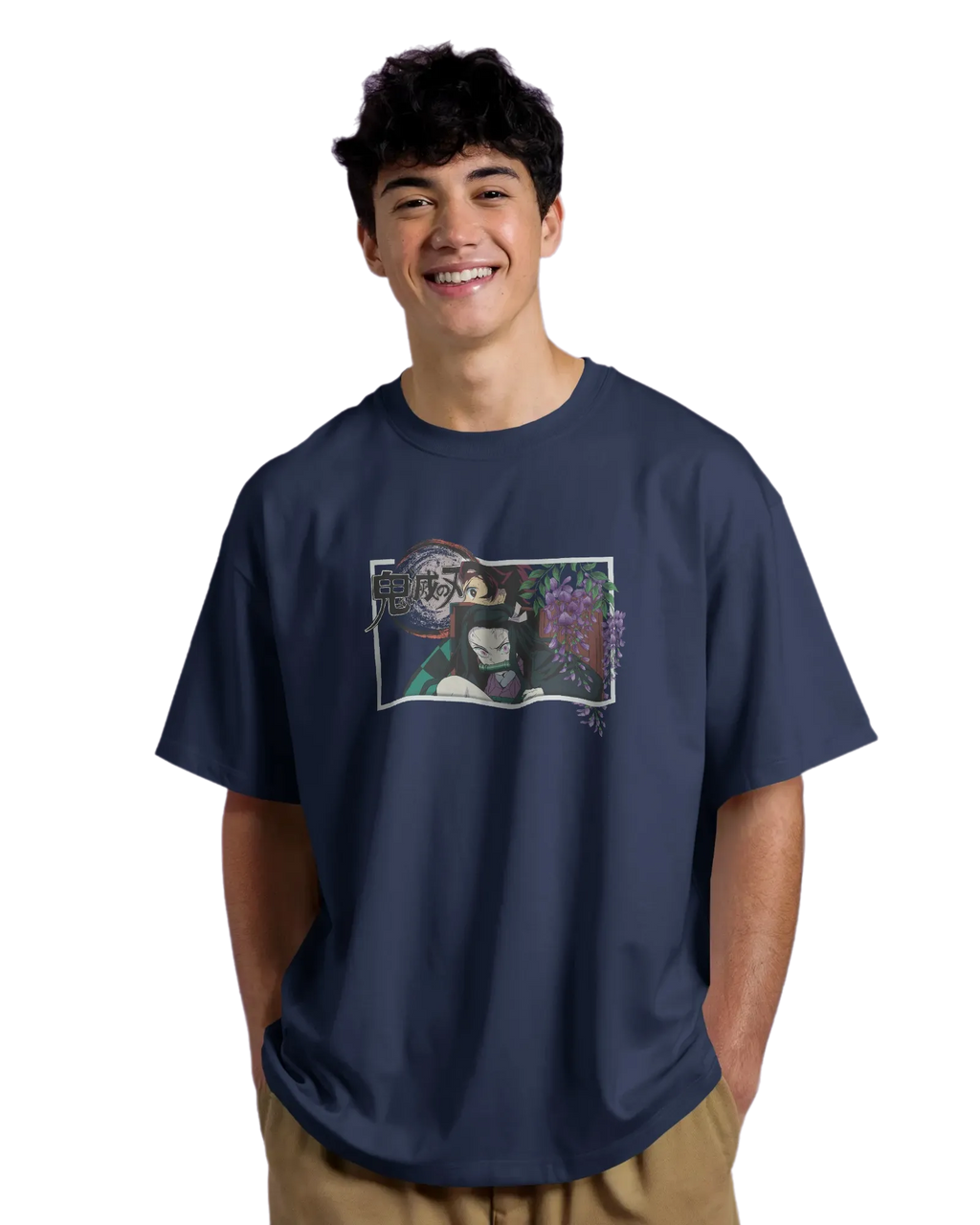 Kamado Duo - Demon Slayer Terry Oversized Tee