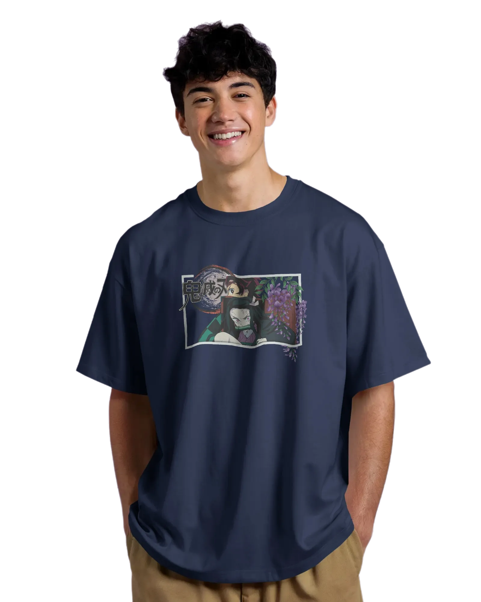 Kamado Duo - Demon Slayer Terry Oversized Tee