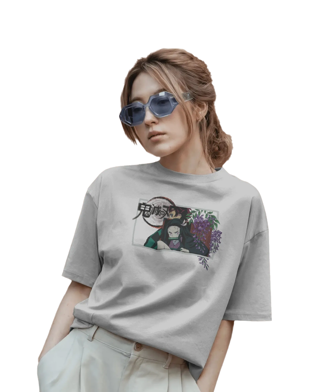 Kamado Duo - Demon Slayer Terry Oversized Tee