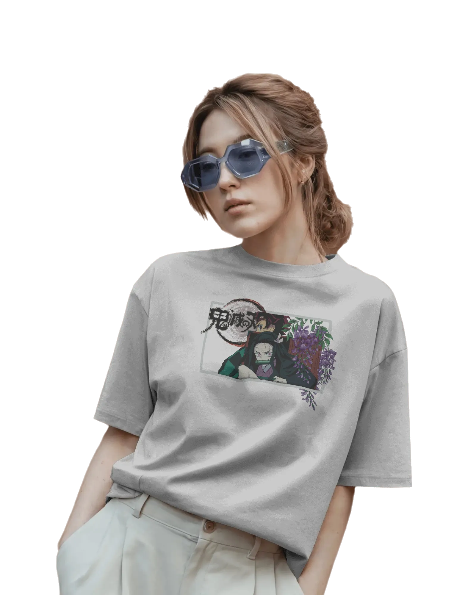Kamado Duo - Demon Slayer Terry Oversized Tee