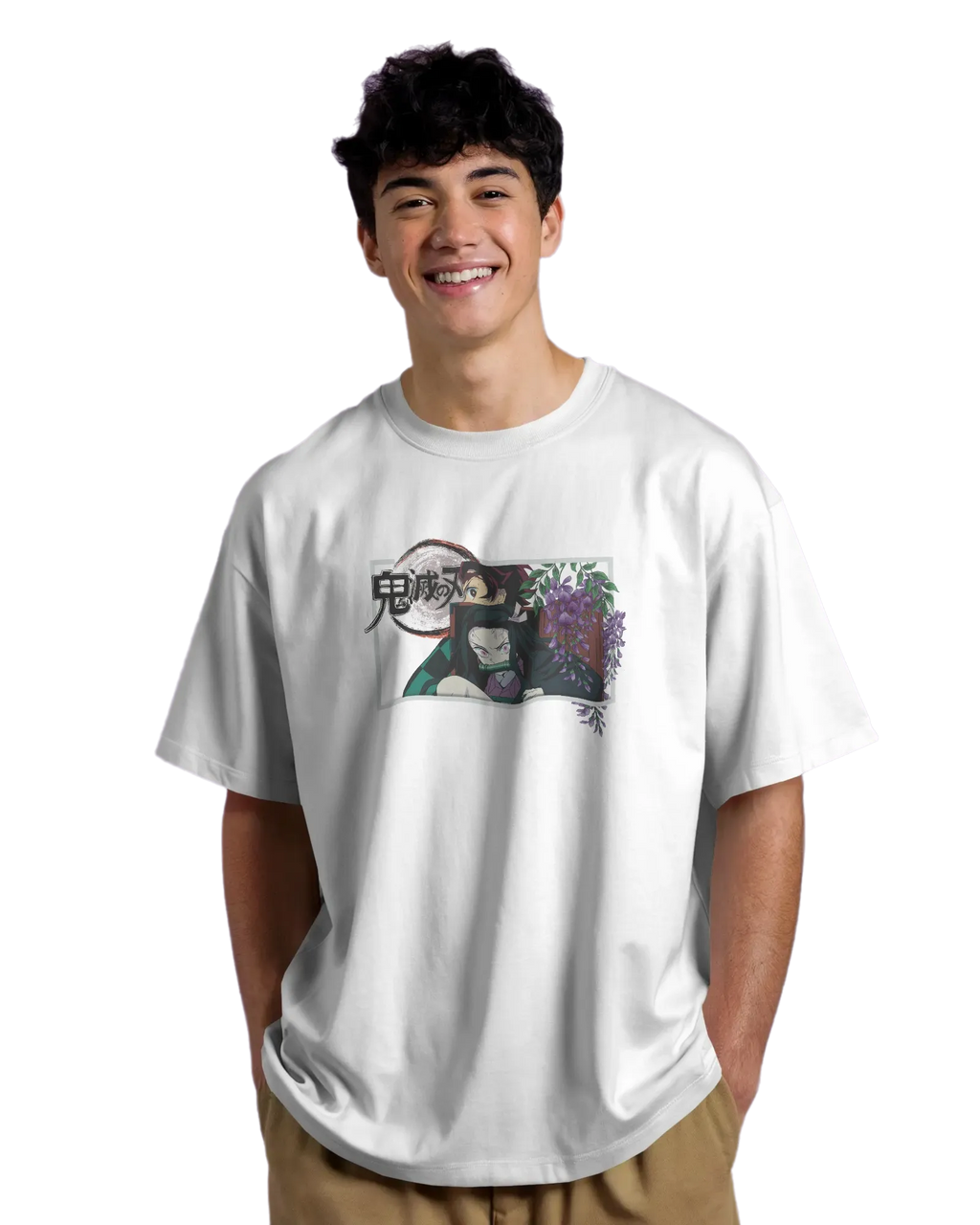 Kamado Duo - Demon Slayer Terry Oversized Tee