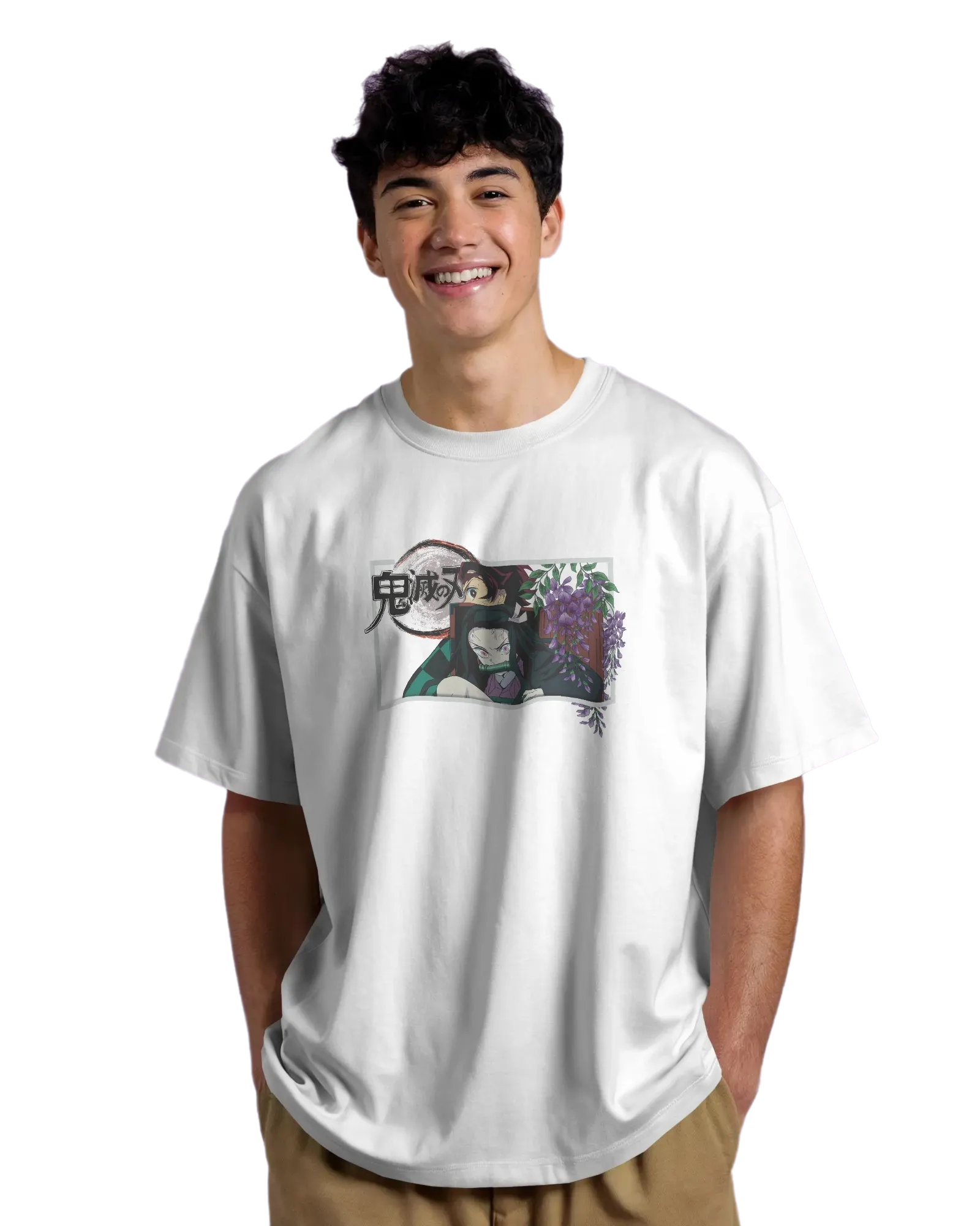 Kamado Duo - Demon Slayer Terry Oversized Tee