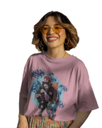Tajiro and Nezuko - Demon Slayer Terry Oversized Tee