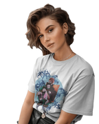Tajiro and Nezuko - Demon Slayer Terry Oversized Tee