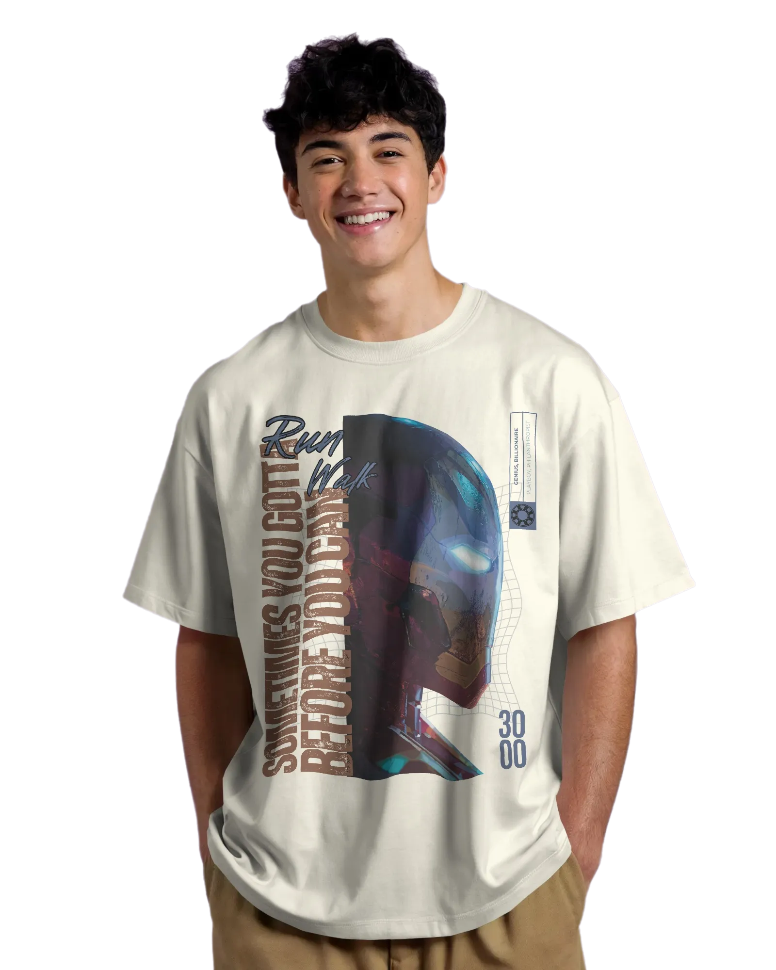 Iron Man - Marvel Terry Oversized Tee