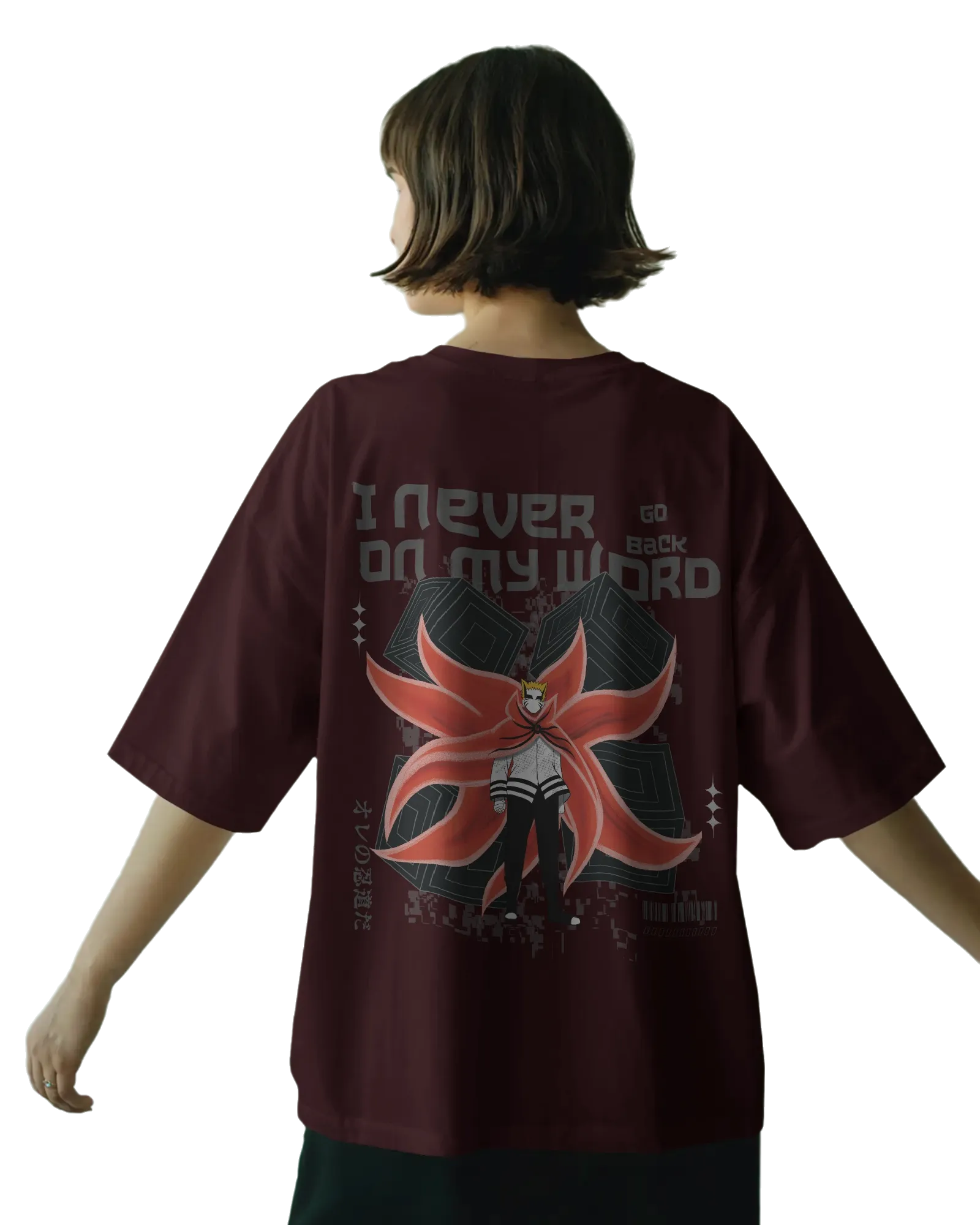 Naruto Baryon Mode - Naruto Terry Oversized Tee