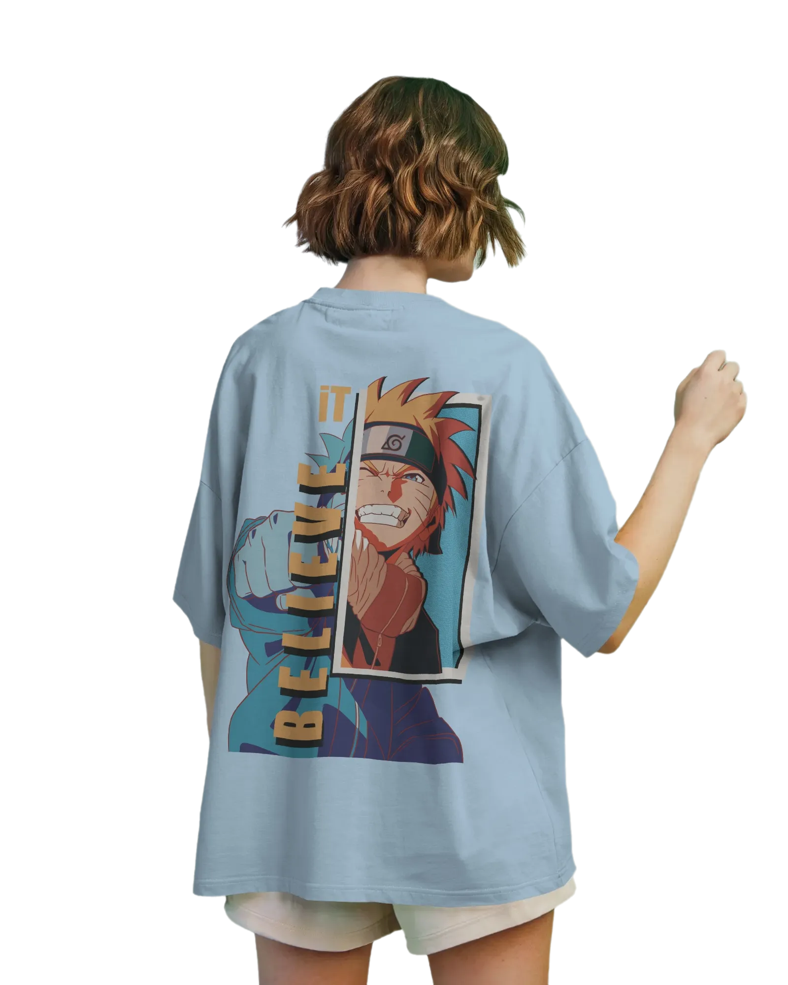 Believe It -  Naruto Terry Oversized Tee