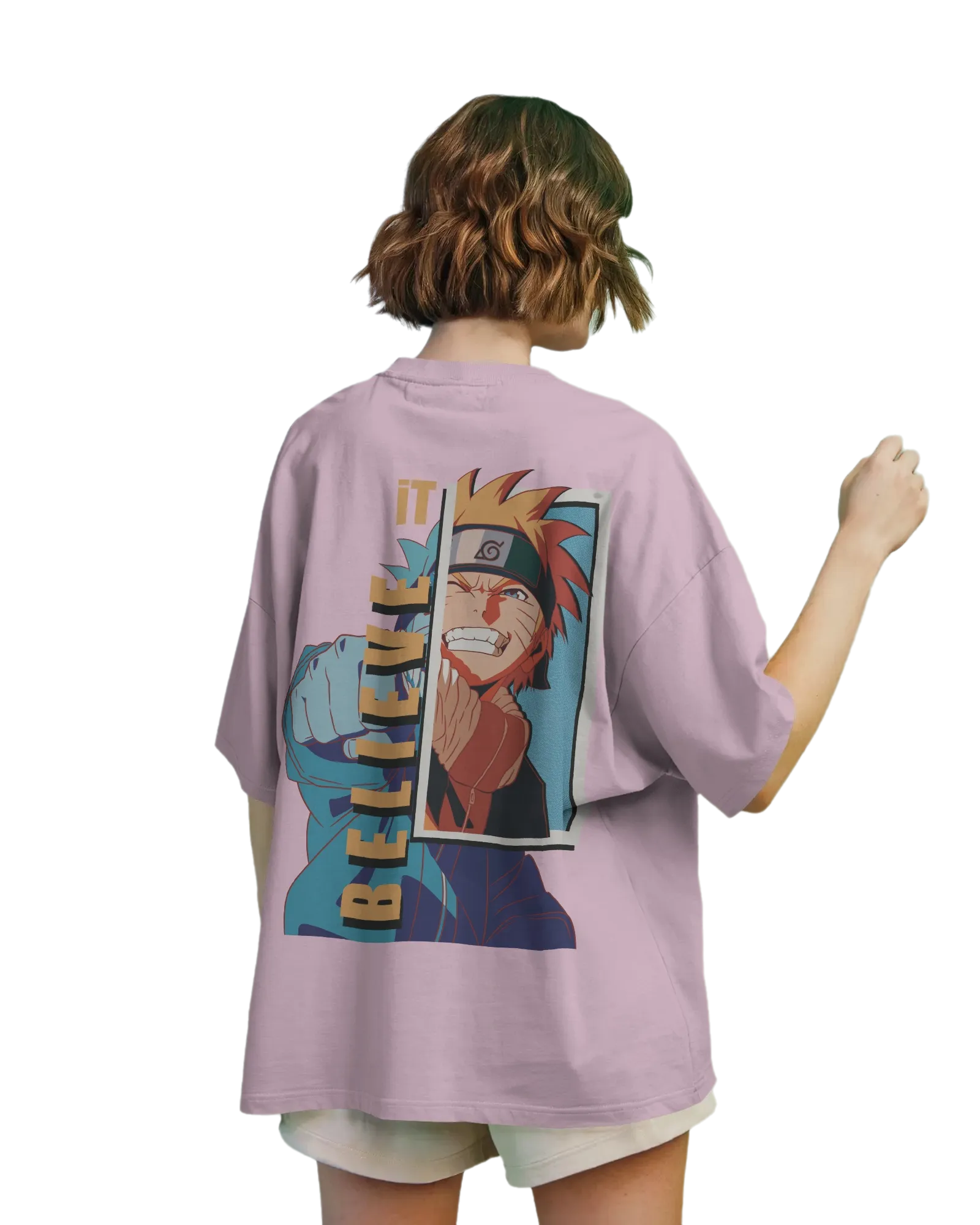 Believe It -  Naruto Terry Oversized Tee