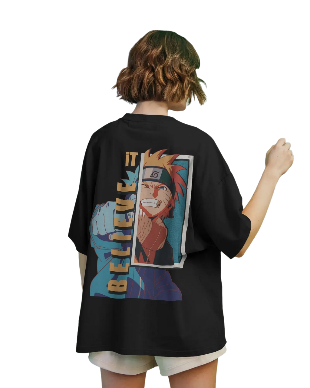 Believe It -  Naruto Terry Oversized Tee