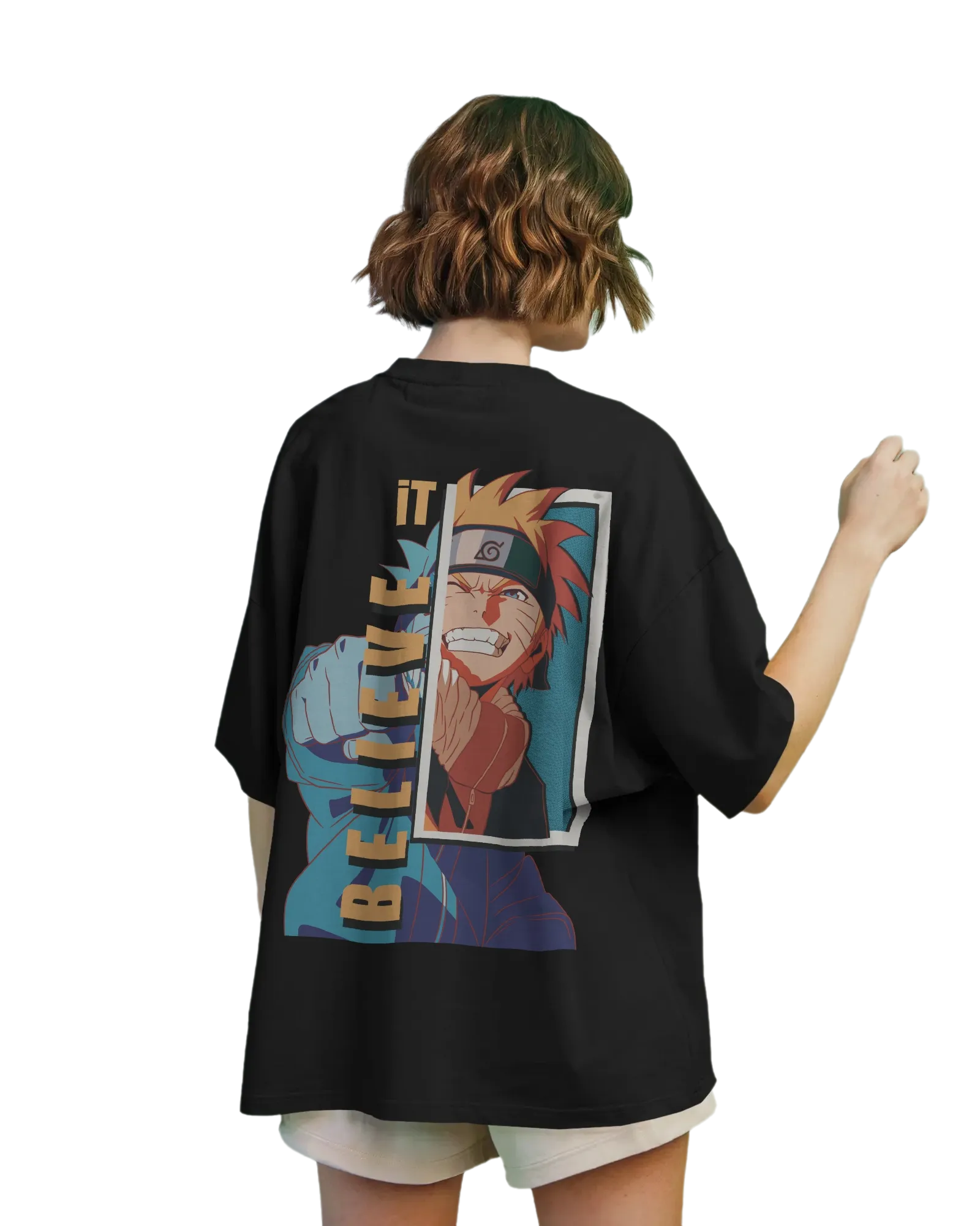 Believe It -  Naruto Terry Oversized Tee